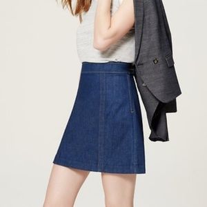 🆕 LOFT denim a-line miniskirt, 27/4P